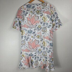 LOFT Sheer Floral Flowy Blouse